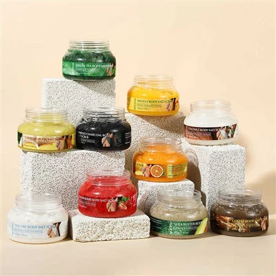 Whitening èksfolyant frote kò òganik